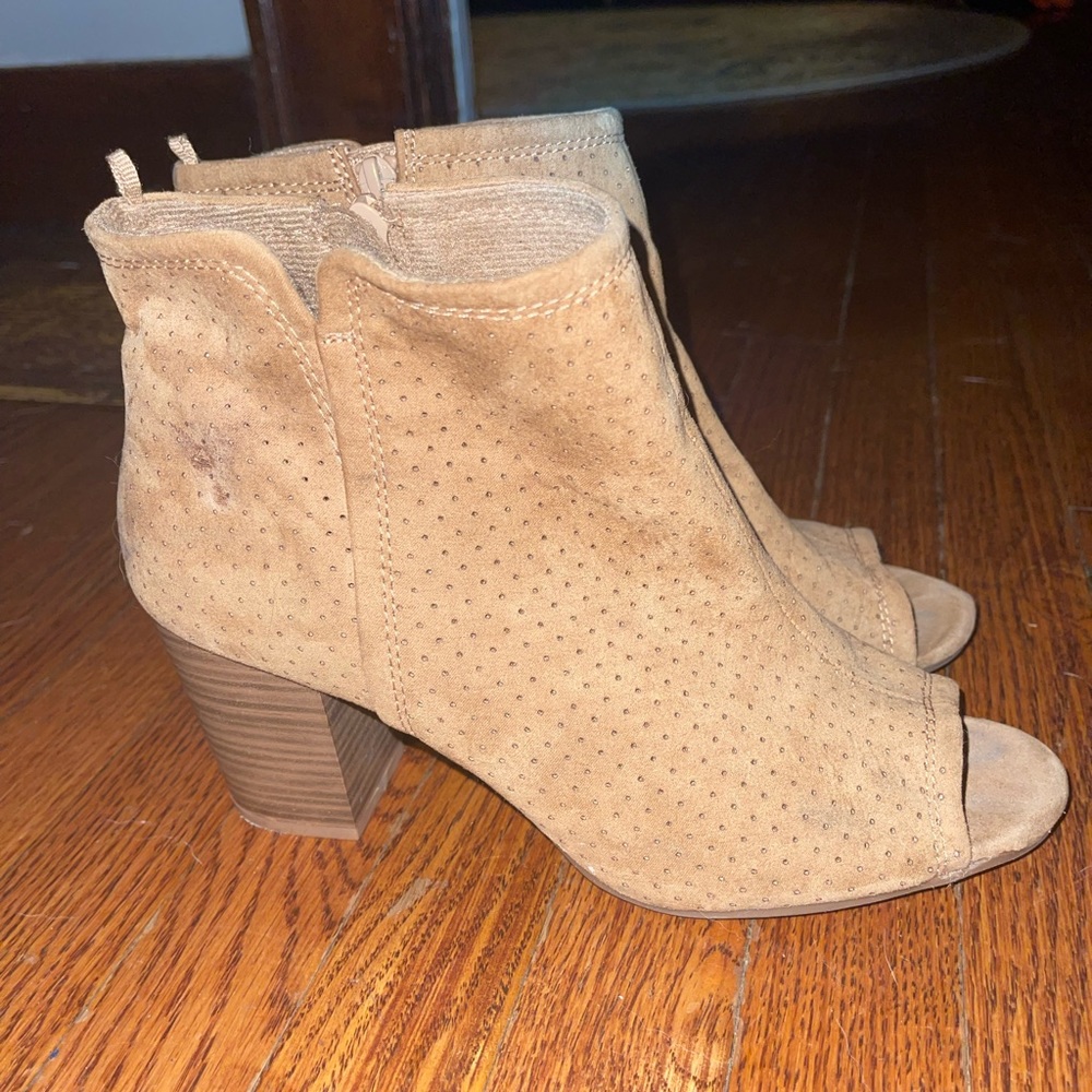 Suede tan boots